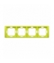 Ramka 4- krotna limonkowy, metalizowany BMRC4/036