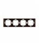 Ramka 4- krotna mahoniowy, hydrografika BMRC4/050