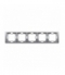 Ramka 5- krotna inox, metalizowany BMRC5/21