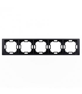 Ramka 5- krotna grafit mat, metalizowany BMRC5/28