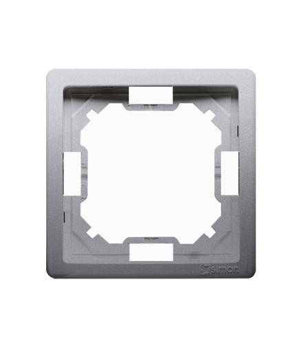 Ramka 1- krotna inox, metalizowany BMR1/21