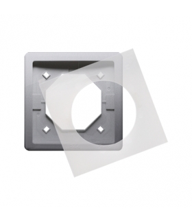 Ramka 1- krotna IP44 inox, metalizowany BMR1B/21