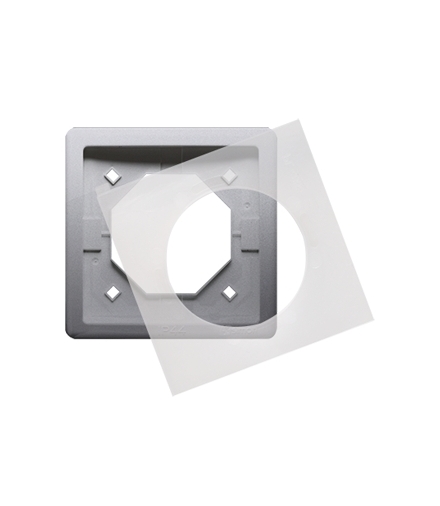 Ramka 1- krotna IP44 inox, metalizowany BMR1B/21
