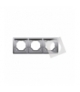 Ramka 3- krotna IP44 inox, metalizowany BMR3B/21