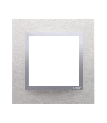 Ramka 1- krotna metalowa inox klasyczny DRN1/77