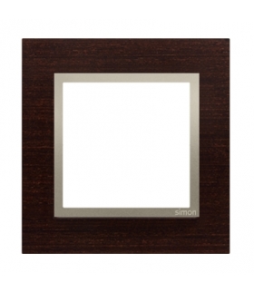 Ramka 1-krotna drewniana złote wenge DRN1/85
