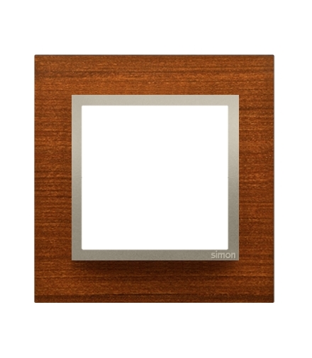 Ramka 1-krotna drewniana złoty orzech DRN1/86