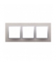 Ramka 3- krotna metalowa satynowy blask DRN3/79