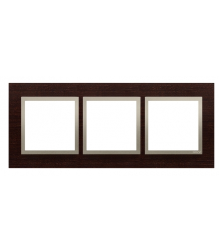 Ramka 3- krotna drewniana złote wenge DRN3/85