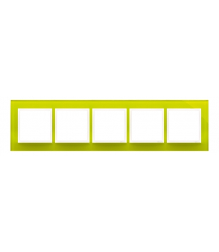 Ramka 5- krotna szklana limonkowy sorbet DRN5/90