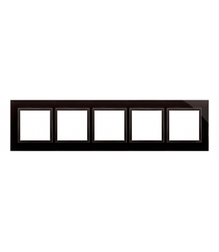 Ramka 5- krotna szklana zastygła lawa DRN5/73