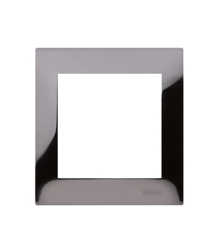 Ramka 1- krotna metalowa ciemna stal, metal DR1/67