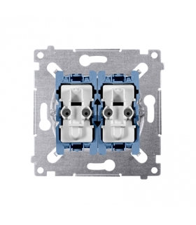 Łącznik schodowy i przycisk zwierny (mechanizm) 10AX 250V, szybkozłącza, SW6P1M