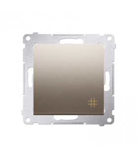 Łącznik krzyżowy (moduł) 16AX 250V, zaciski śrubowe, złoty mat, metalizowany DW7A.01/44