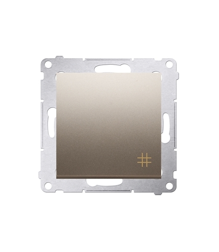 Łącznik krzyżowy (moduł) 16AX 250V, zaciski śrubowe, złoty mat, metalizowany DW7A.01/44