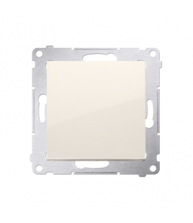 Przycisk pojedynczy rozwierny bez piktogramu bez piktogramu (moduł) 10AX 250V, szybkozłącza, kremowy DPR1.01/41