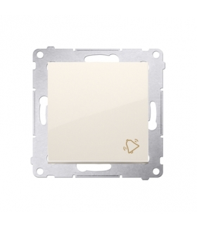 Przycisk "dzwonek" (moduł) 10AX 250V, szybkozłącza, kremowy DD1.01/41