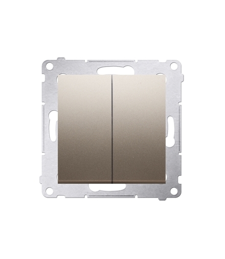 Łącznik świecznikowy (moduł) 10AX 250V, szybkozłącza, złoty mat, metalizowany DW5.01/44