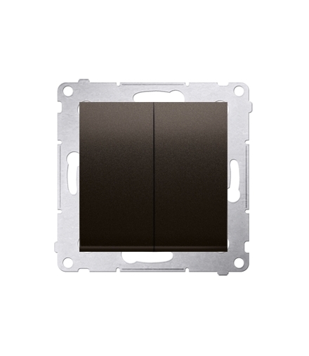 Łącznik świecznikowy (moduł) 16AX 250V, zaciski śrubowe, brąz mat, metalizowany DW5A.01/46
