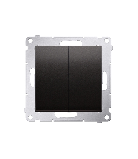 Łącznik świecznikowy do wersji IP44 (moduł) 10AX 250V, szybkozłącza, antracyt, metalizowany DW5B.01/48