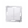 Łącznik świecznikowy z podświetleniem LED do wersji IP44 (moduł) 16AX 250V, zaciski śrubowe, biały DW5ABL.01/11
