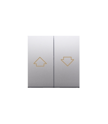 Klawisze do przycisku żaluzjowego SZP1M srebrny mat, metalizowany DKZP1/43