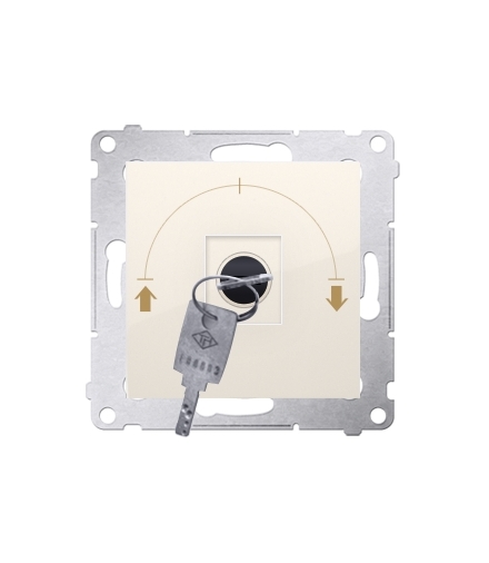 Łącznik na kluczyk żaluzjowy chwilowy kremowy 5A DPZK.01/41