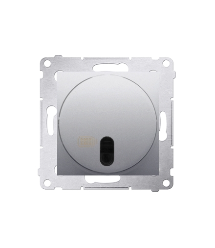 Łącznik zdalnie sterowany z przekaźnikiem srebrny mat, metalizowany 8A DWP10P.01/43