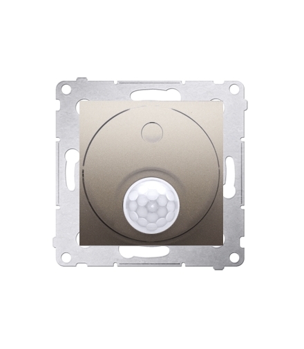 Łącznik z czujnikiem ruchu z przekaźnikiem złoty mat, metalizowany DCR10P.01/44