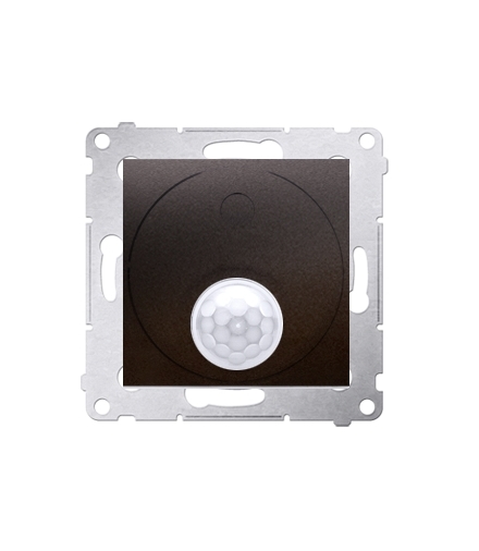 Łącznik z czujnikiem ruchu z przekaźnikiem do obiektów użyteczności publicznej antracyt, metalizowany DCR11P.01/48