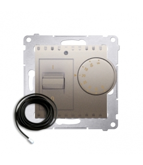 Regulator temperatury z czujnikiem zewnętrznym złoty mat, metalizowany DRT10Z.02/44