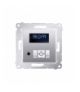 Radio cyfrowe z wyświetlaczem srebrny mat, metalizowany D75252.01/43
