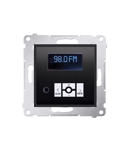 Radio cyfrowe z wyświetlaczem antracyt, metalizowany D75252.01/48