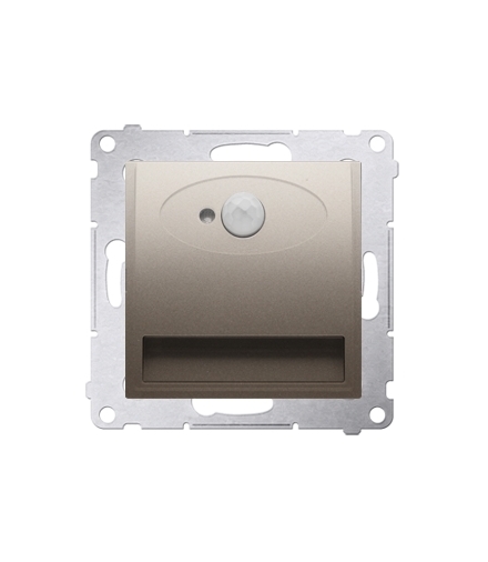 Oprawa schodowa LED z czujnikiem ruchu, 230V złoty mat, metalizowany DOSC.01/44 barwa ciepła