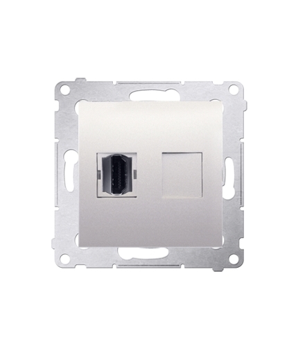 Gniazdo HDMI pojedyncze kremowy DGHDMI.01/41