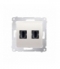 Gniazdo HDMI podwójne kremowy DGHDMI2.01/41