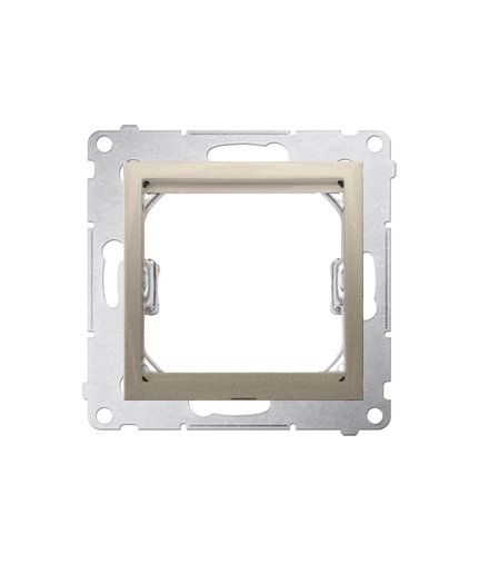 Adapter przejściówka na osprzęt standardu 45×45 mm złoty mat, metalizowany DA45.01/44