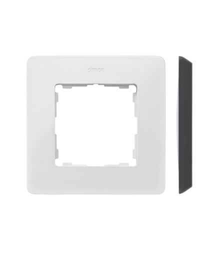 Ramka 1- krotna biały czarny 8200610-200