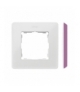 Ramka 1- krotna biały różowy 8200610-203