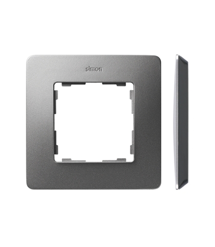 Ramka 1- krotna aluminium czarny 8200610-293