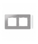 Ramka 2- krotna biały szary ciepły 8200620-211