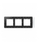 Ramka 3- krotna biały czarny 8200630-222