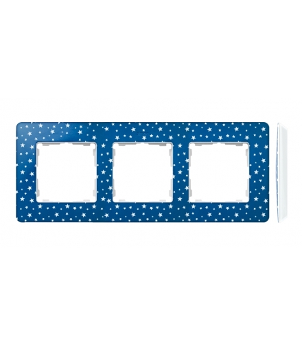 Ramka 3- krotna biały indygo 8200630-221