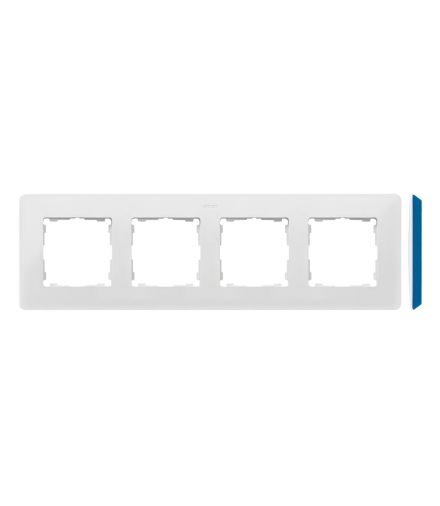 Ramka 4- krotna biały indygo 8200640-201