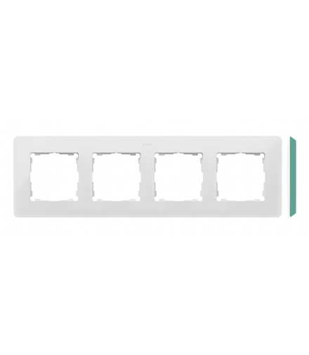 Ramka 4- krotna akwamaryn biały 8200640-202