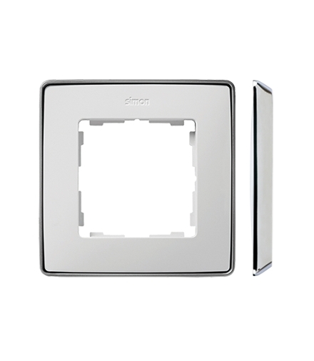 Ramka 1- krotna biały chrom 8201610-244