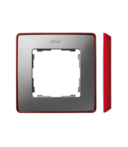 Ramka 1- krotna aluminium zimne czerwony 8201610-255