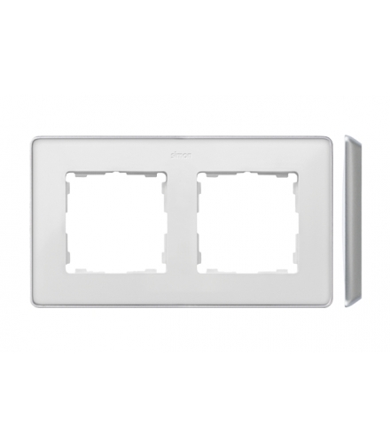 Ramka 2- krotna aluminium biały 8201620-243