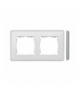 Ramka 2- krotna aluminium biały 8201620-243