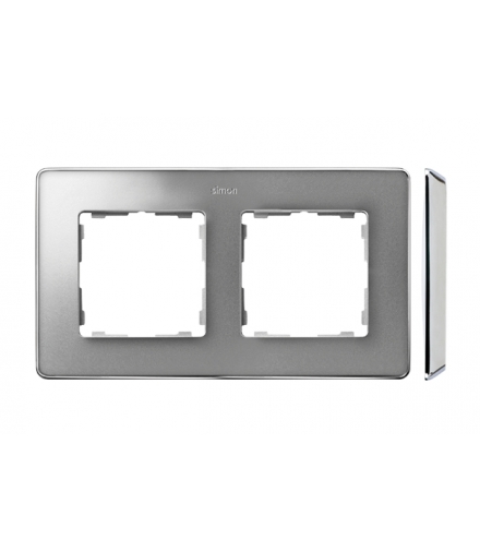 Ramka 2- krotna aluminium zimne chrom 8201620-093